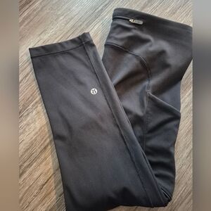 Lululemon Athletica Sz 6 Black 3/4 Leggings